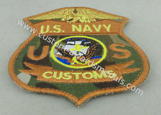 Μπαλώματα κεντητικής συνήθειας Αμερικανικού Ναυτικού που υφαίνονται για αμερικανικό στρατιωτικό