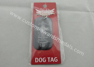 Μαύρες εξατομικευμένες ορείχαλκος ετικέττες σκυλιών για τα άτομα, υλικό ανοξείδωτου 2.0mm
