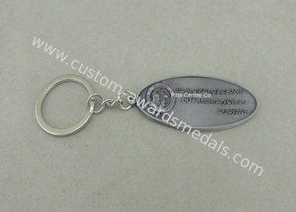 Σίδηρος Keychain κραμάτων ψευδάργυρου με το λογότυπο χάραξης λέιζερ για το επιχειρησιακό δώρο