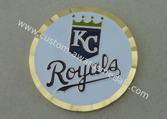 KC εξατομικευμένα Royals νομίσματα από τον ορείχαλκο που σφραγίζεται με άκρη περικοπών διαμαντιών και 2.0 ίντσα
