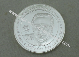 Εξατομικευμένο KPS νόμισμα από τον ορείχαλκο που σφραγίζεται σε τρισδιάστατο με την ασημένια επένδυση
