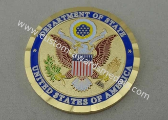Σφραγισμένα κύβος εξατομικευμένα υπουργείο Εξωτερικών νομίσματα ορείχαλκου για τον ΑΜΕΡΙΚΑΝΙΚΟ στρατό