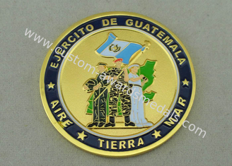 EJERCITO εξατομικευμένα η Γουατεμάλα νομίσματα de από τη ρίψη κύβων κραμάτων ψευδάργυρου και τη χρυσή επένδυση