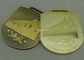 Παλαιά χρυσά χυτά κύβος βραβεία αναμνηστικών μεταλλίων, μετάλλια σμάλτων κορδελλών καρναβαλιού