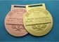 Χυτά κύβος μετάλλια βραβείων μπάντμιντον, η προσαρμοσμένη Misty που καλύπτουν αθλητικό Karate τα μετάλλια κορδελλών