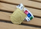 Προσαρμοσμένα χυτά κύβος μετάλλια μενταγιόν ποδοσφαίρου ποδοσφαίρου, επιχαλκωμένα βραβεία πρόκλησης αστυνομίας