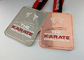 Karate κραμάτων ψευδάργυρου υπο- μετάλλια κορδελλών με το μαλακό σμάλτο, αθλητικά μετάλλια ρίψεων κύβων