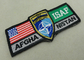 Μπαλώματα κεντητικής συνήθειας ISAF/υφαμένα στρατιωτικά Velcro μπαλώματα της Αμερικής