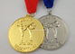 Χυτά κύβος μετάλλια μετάλλων γυμναστικής, χρυσά μετάλλια συνήθειας κραμάτων ψευδάργυρου
