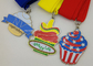 2 μετάλλια κορδελλών λαιμών λογότυπων πλευρών για τον αθλητισμό, μετάλλιο υπηρεσιών στρατού