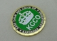Στρατιωτικά νομίσματα συνήθειας 2.0 ιντσών KCCO από τον κύβο ορείχαλκου που χτυπιούνται και τη χρυσή επένδυση