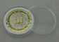 τρισδιάστατα εξατομικευμένα νομίσματα για τη λειτουργία που υπομένει την ελευθερία με το νικέλιο και τη χρυσή επένδυση