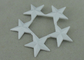 3 ψεκασμός κραμάτων ψευδάργυρου διακριτικών βραβείων αστεριών με άσπρη 2.5 ίντσα