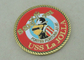 Εξατομικευμένο νόμισμα ρίψεων κύβων κραμάτων ψευδάργυρου USS Λα Χόγια, παλαιά χρυσή επένδυση με την άκρη σχοινιών