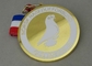 Ο κύβος ορείχαλκου σφράγισε το μίμησης σκληρό χρυσό μετάλλιο μετάλλων Norsk 2.0 ίντσα