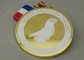 Ο κύβος ορείχαλκου σφράγισε το μίμησης σκληρό χρυσό μετάλλιο μετάλλων Norsk 2.0 ίντσα