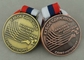 Τρέχοντας μετάλλιο της Ρωσίας κραμάτων ψευδάργυρου, παλαιά μετάλλια κορδελλών επένδυσης χαλκού