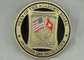 Εξατομικευμένο παλαιό μαλακό σμάλτο νομισμάτων ορείχαλκου αμερικανικού στρατεύματος ορείχαλκου 1.75 ίντσα