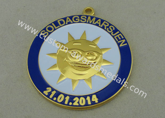 τρισδιάστατο μετάλλιο 38 χιλ. Soldagsmarsjen, χυτή κύβος διπλή πλευρά κραμάτων ψευδάργυρου