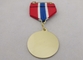 Σίδηρος συνήθειας ή ορείχαλκος ή μετάλλιο δώρων αναμνηστικών χαλκού, μετάλλιο κορδελλών εκτύπωσης όφσετ χωρίς επένδυση