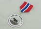 Μετάλλια βραβείων συνήθειας ορείχαλκου εκτύπωσης όφσετ, αθλητικά μετάλλια και κορδέλλες