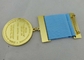 κράμα ψευδάργυρου βραβείων μεταλλίων συνήθειας χρυσής επένδυσης 3.0mm με το μαλακό σμάλτο