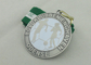 Μετάλλια κορδελλών σιδήρου Triathlon νικέλινα για τη διακόσμηση