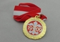 τρισδιάστατα μετάλλια κορδελλών νικελίου χωρίς σμάλτο για καρναβάλι
