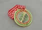 Μετάλλια κορδελλών Triathlon κυνηγιού αυγών, επένδυση χαλκού 3.0mm με την πλήρη κορδέλλα χρώματος