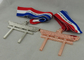 Χυτά κύβος μετάλλια κρατικού πρωταθλήματος πολεμικών τεχνών με το κράμα ψευδάργυρου και το τρισδιάστατο σχέδιο