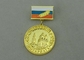 μετάλλια κορδελλών βραβείων 32 χιλ. με το συνθετικό σμάλτο και τη χρυσή επένδυση